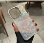 Ексклюзивний чохол на IPhone 13 pro max біло-мармуровий мрійливий ракушковий 